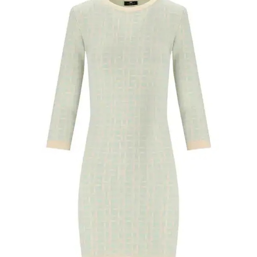 Chic Cream Long Sleeve Dress